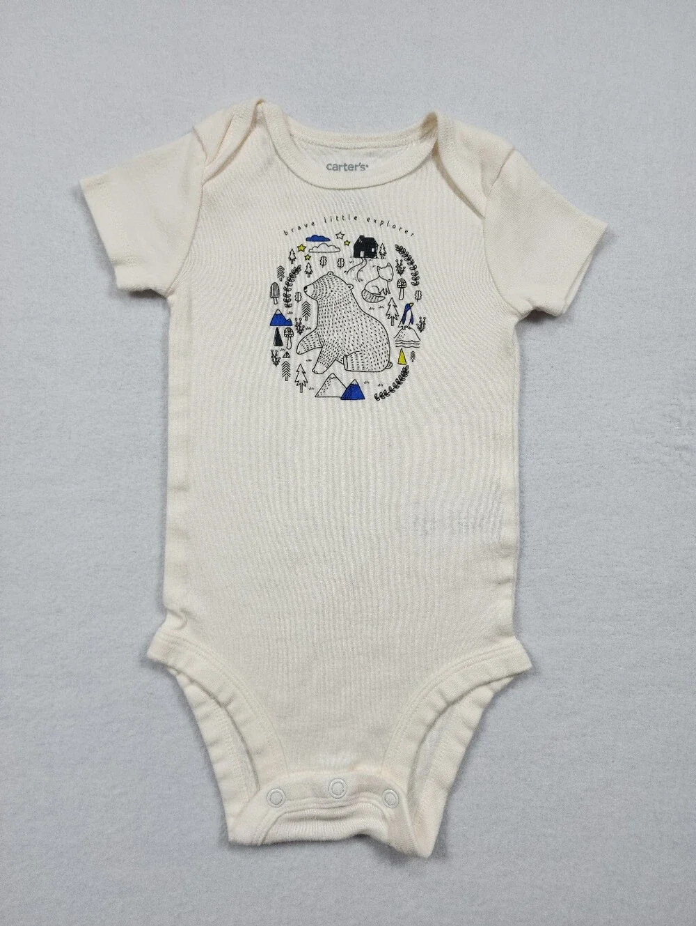 Carter's Baby Boy 4 Piece Dinosaur Safari Onesie Bundle 6 Months